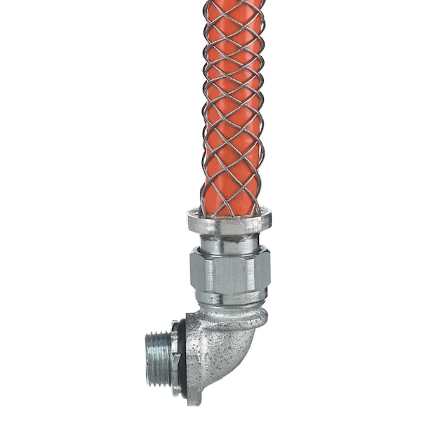 90 MALE TYPE A CONN, 3/8", STEEL